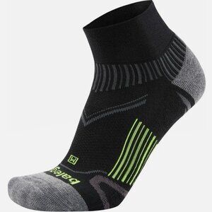 NEW Balega Enduro Quarter Running Socks - Black - Large - Set of 5 pair